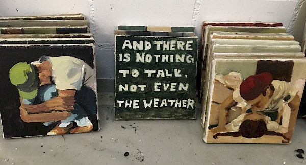 Elena Tamburini, Oel auf Leinwand