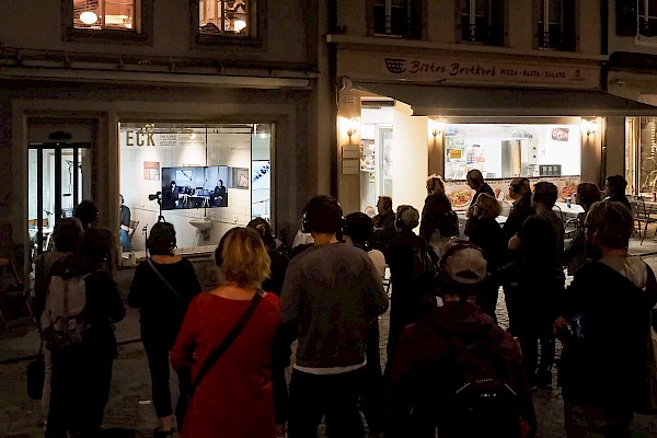 Künstlergespräch, Foto Antoine Bugmann