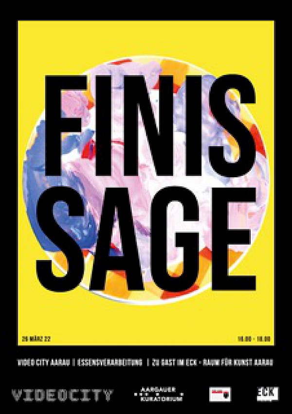 Finissage, Plakat von Adelia Imobersteg