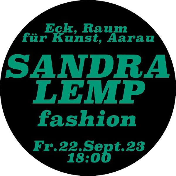 Flyer Sandra Lemp Fashion, Gestaltung Monica Germann