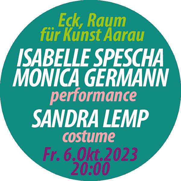 Flyer Performances,  Gestaltung Monica Germann
