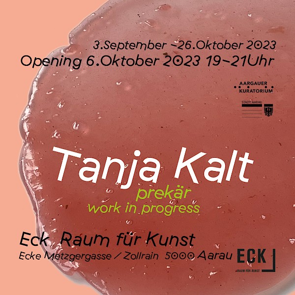 Flyer Tanja Kalt, Prekär, Gestaltung Monica Germann